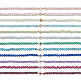 Birthstone Beaded Bracelet 9k Gold