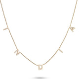 Personalised Lab Grown Diamond Initial Necklace 9k Gold