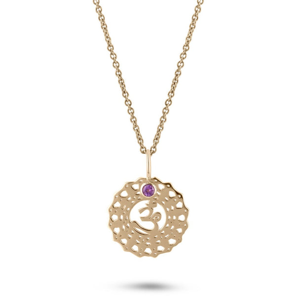 Crown Chakra Necklace 9k Gold