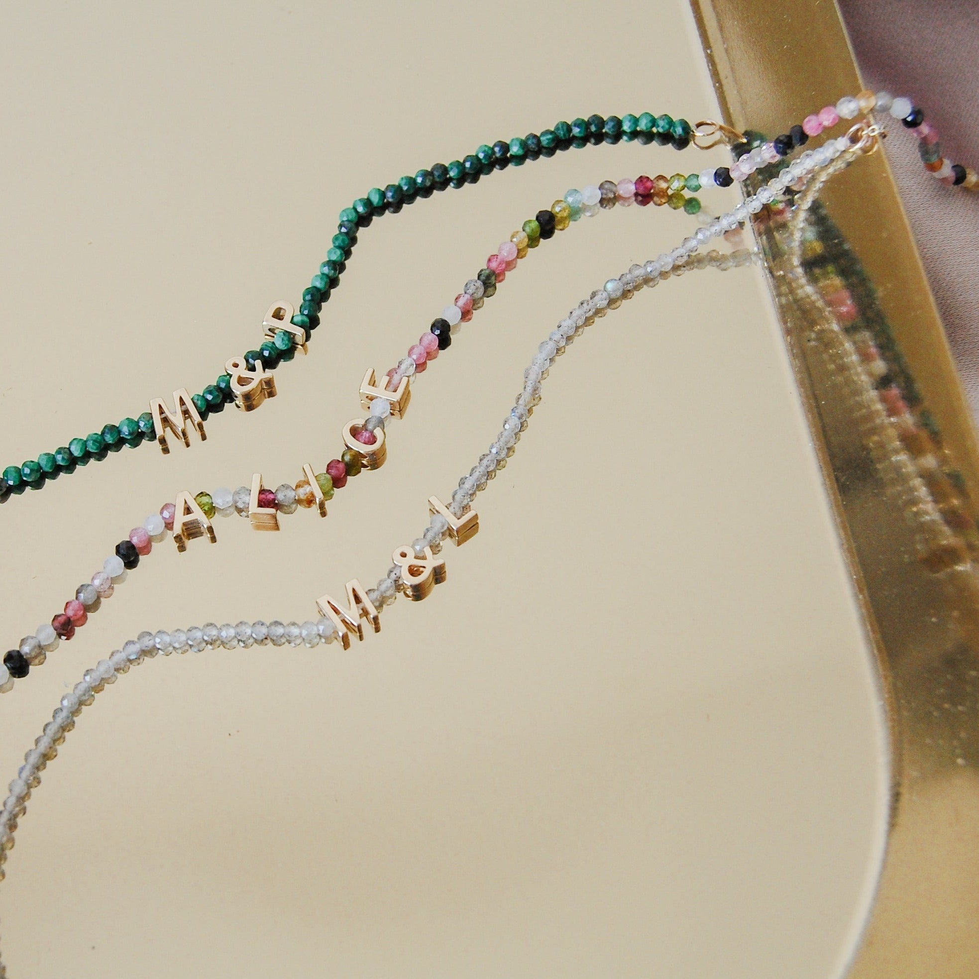 Personalised Beaded Bracelet Sterling Silver - Zohreh V. Jewellery