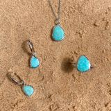 Amazonite Pebble Jewellery on sand
