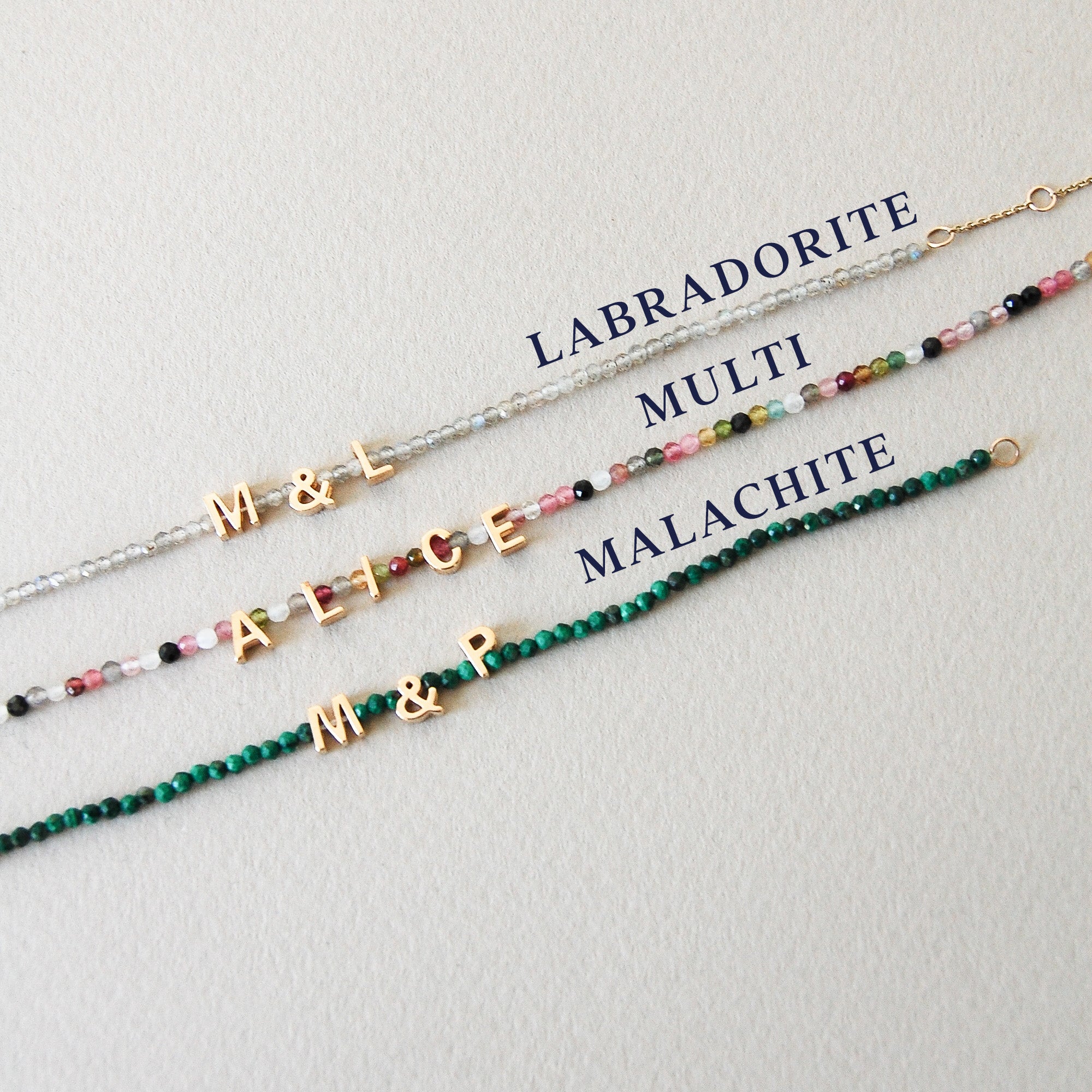Personalised Beaded Bracelet Sterling Silver - Zohreh V. Jewellery