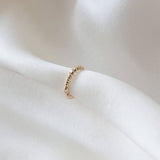 Twisted Huggie Hoop Earring Pair 9k Gold