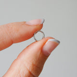 Mini Seamless Hoop Earring 14k White Gold