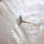 Diamond Pavé Ring 9k Gold - Zohreh V. Jewellery