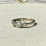 9kt Gold Diamond Trilogy Vintage Ring