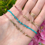 Personalised Beaded Bracelet Sterling Silver - Zohreh V. Jewellery