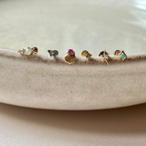 Flat Back Earrings on bowl