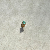 Emerald Arrow Flat Back Earring 9k Gold