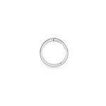 solid white gold piercing hoop