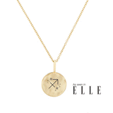 Organic Coin Pendant 9k Gold - Zohreh V. Jewellery