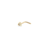 Diamond Triangle Nose Stud 9k Gold