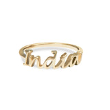 Personalised Name Ring 9k Gold
