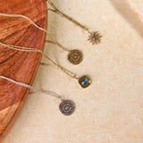 Limited Edition Diamond & Labradorite Star Pendant 9k Gold