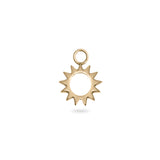 silhouette charm gold