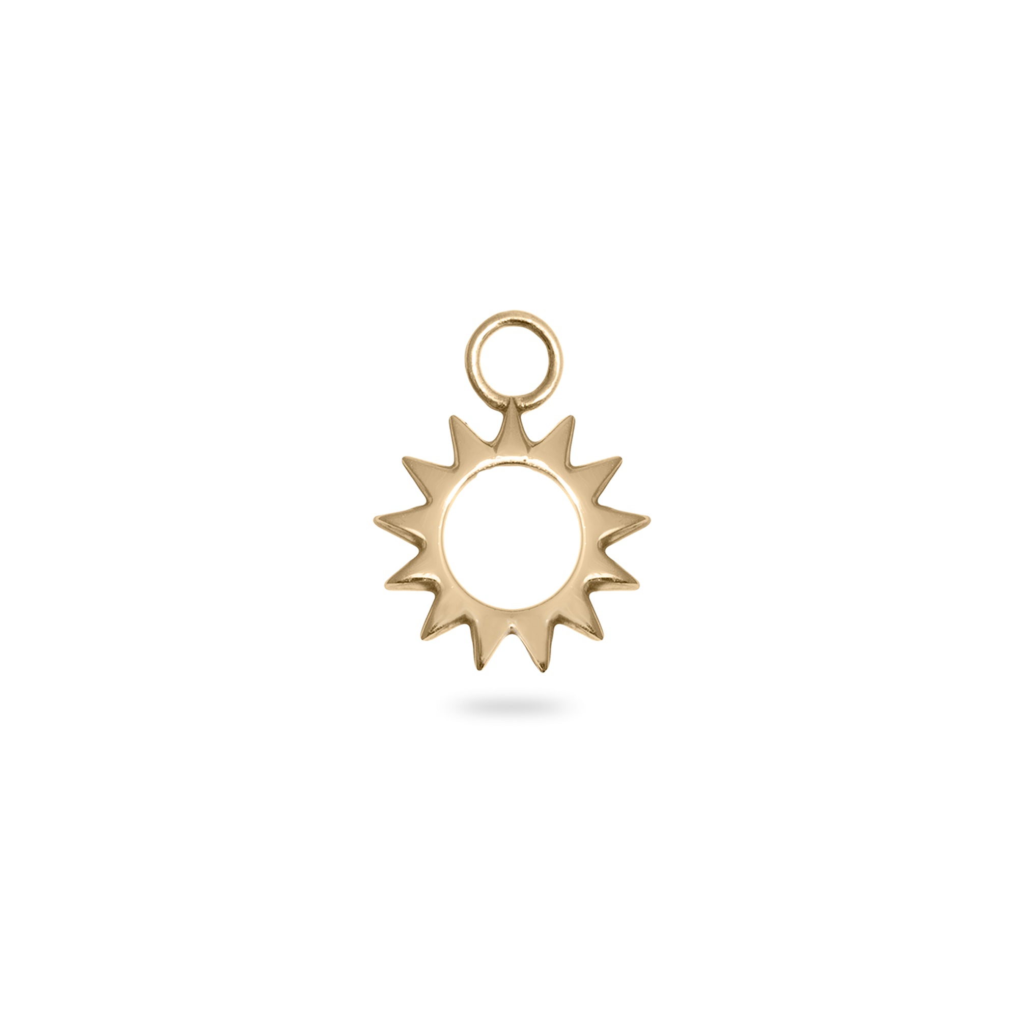 silhouette charm gold