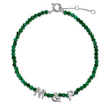 Personalised Beaded Bracelet Sterling Silver - Zohreh V. Jewellery