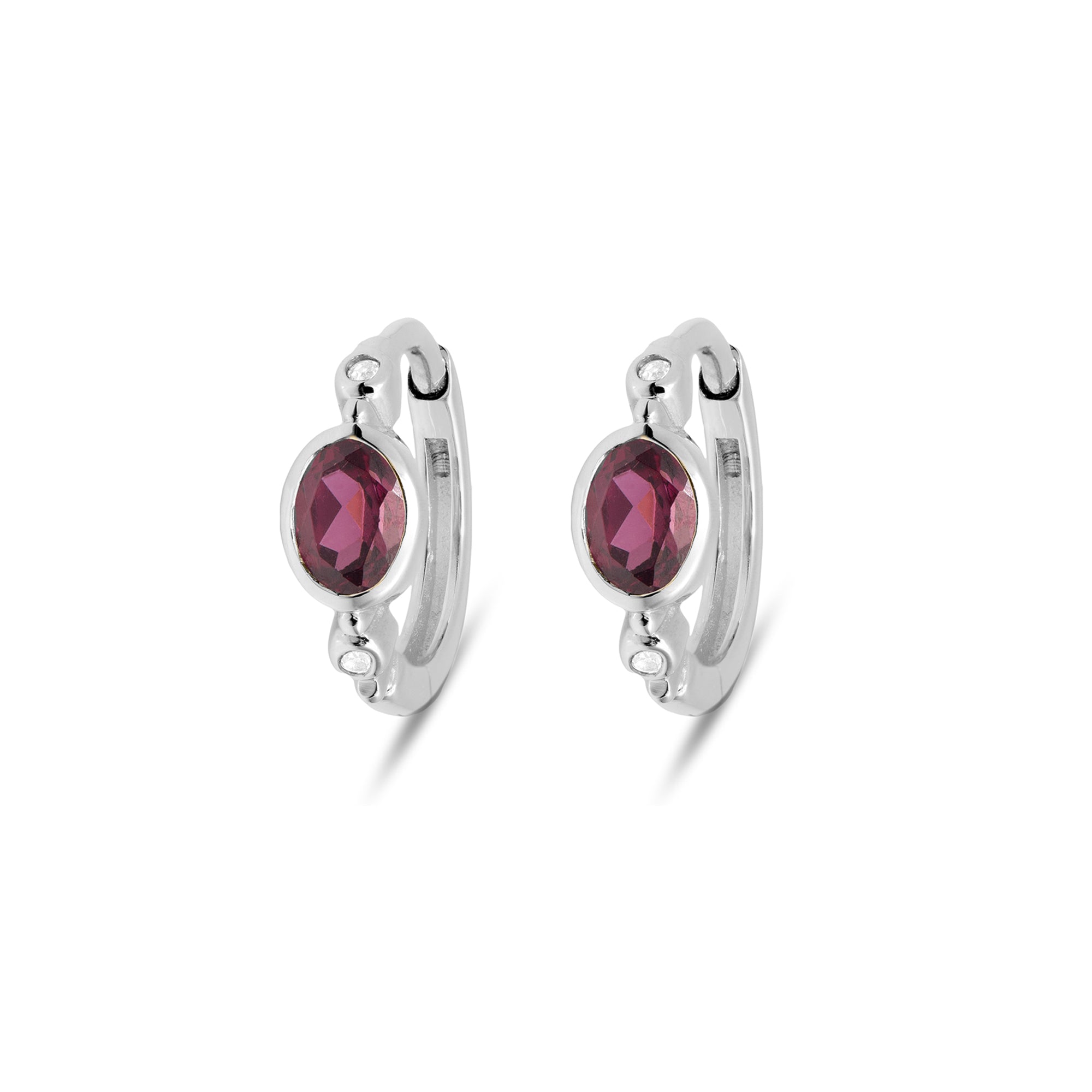 silver huggie earrings silver