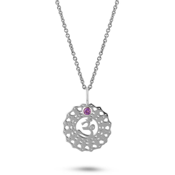 Crown Chakra Necklace Sterling Silver