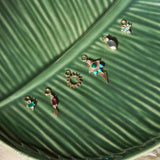 charms earring on leaf dish