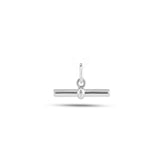 T-bar pendant in silver
