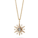 Limited Edition Diamond & Labradorite Star Necklace 9k Gold