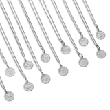 Zodiac Coin Pendant Sterling Silver