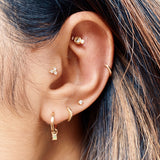 Mini Huggie Hoop Earring 9k Gold