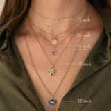 18" Barleycorn Chain 9k Gold - Zohreh V. Jewellery