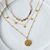 Personalised Beaded Necklace 9k Gold