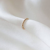 Twisted Huggie Hoop Earring 9k Gold