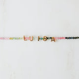 Personalised Beaded Necklace 9k Gold
