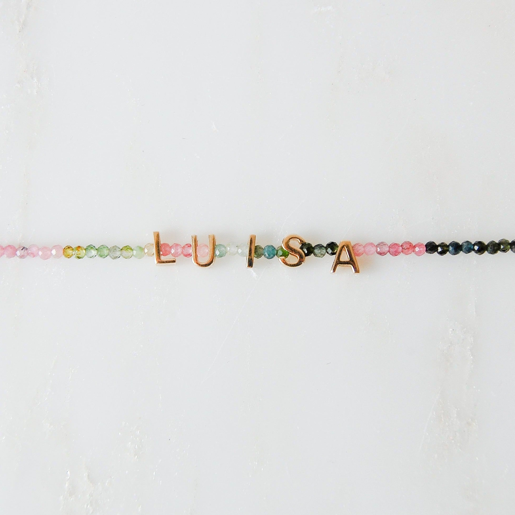 Personalised Beaded Bracelet Sterling Silver - Zohreh V. Jewellery