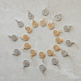 Zodiac Coin Pendant 9k Gold