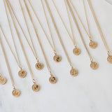 Zodiac Coin Pendant 9k Gold