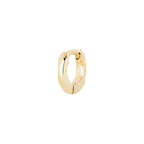 Teeny Wide Huggie Hoop Earring 9k Gold