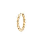 Twisted Huggie Hoop Earring 9k Gold