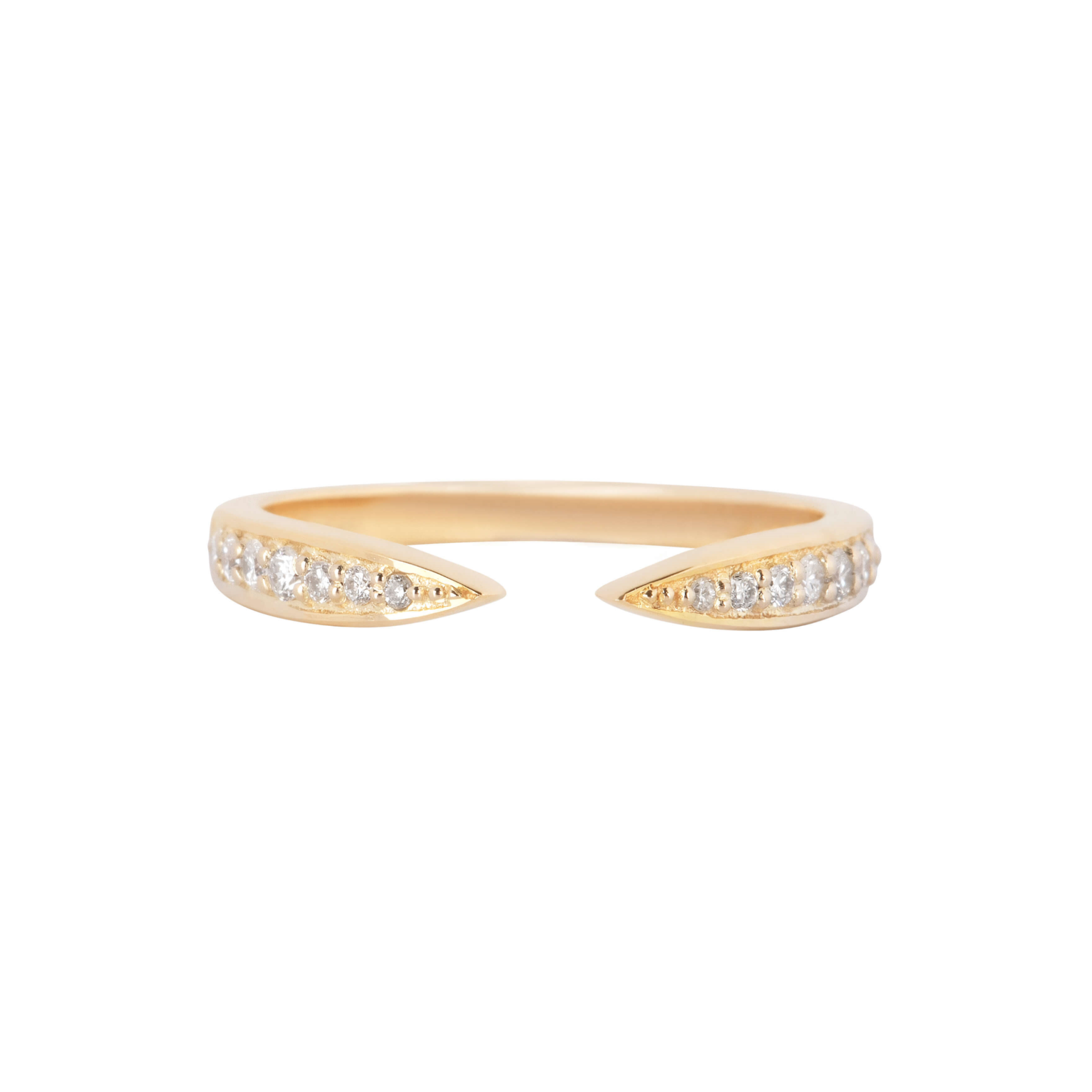 Diamond Open Ring 9k Gold