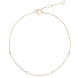 Diamond Station Bracelet 9k Gold