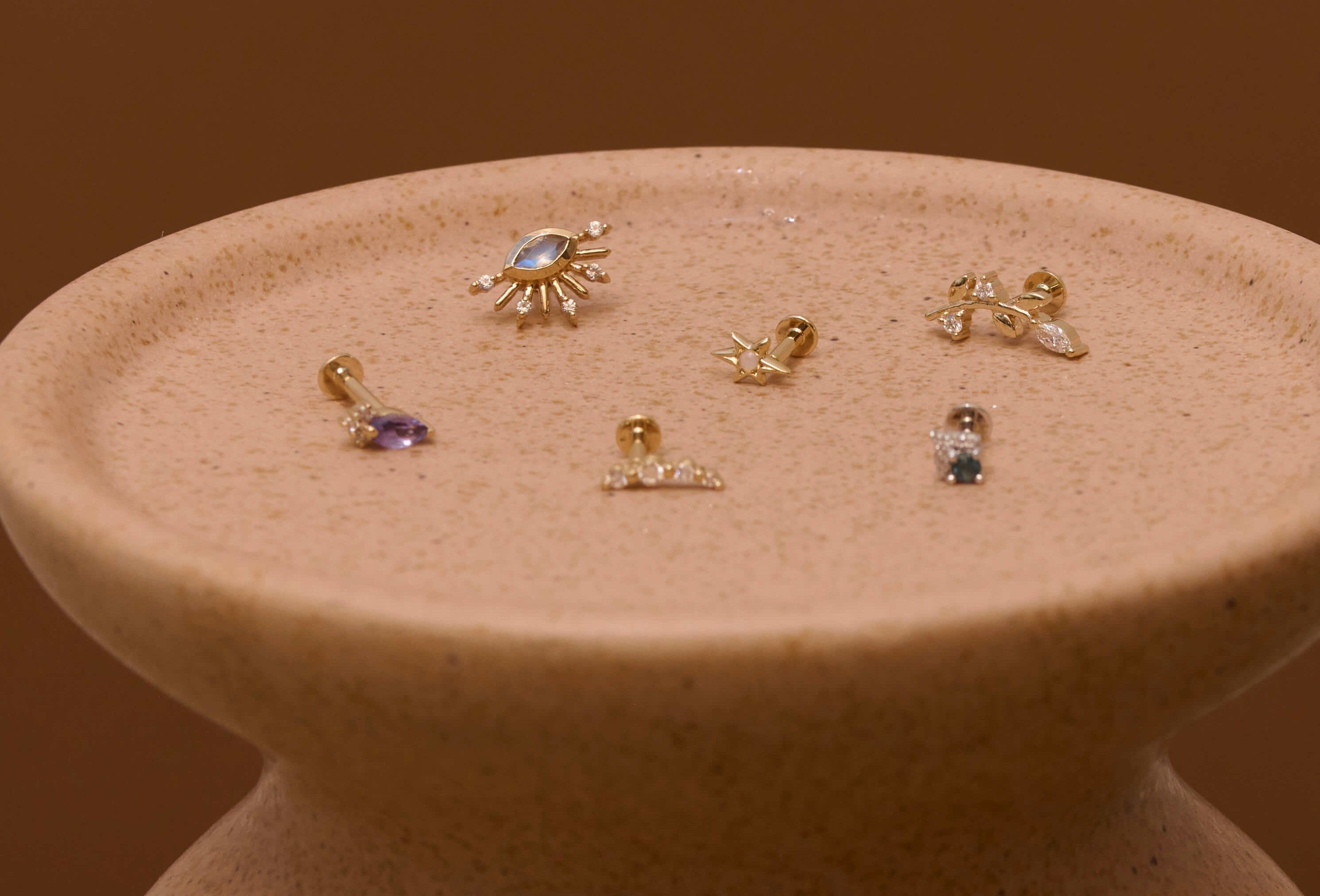 zohreh flat back piercing jewellery