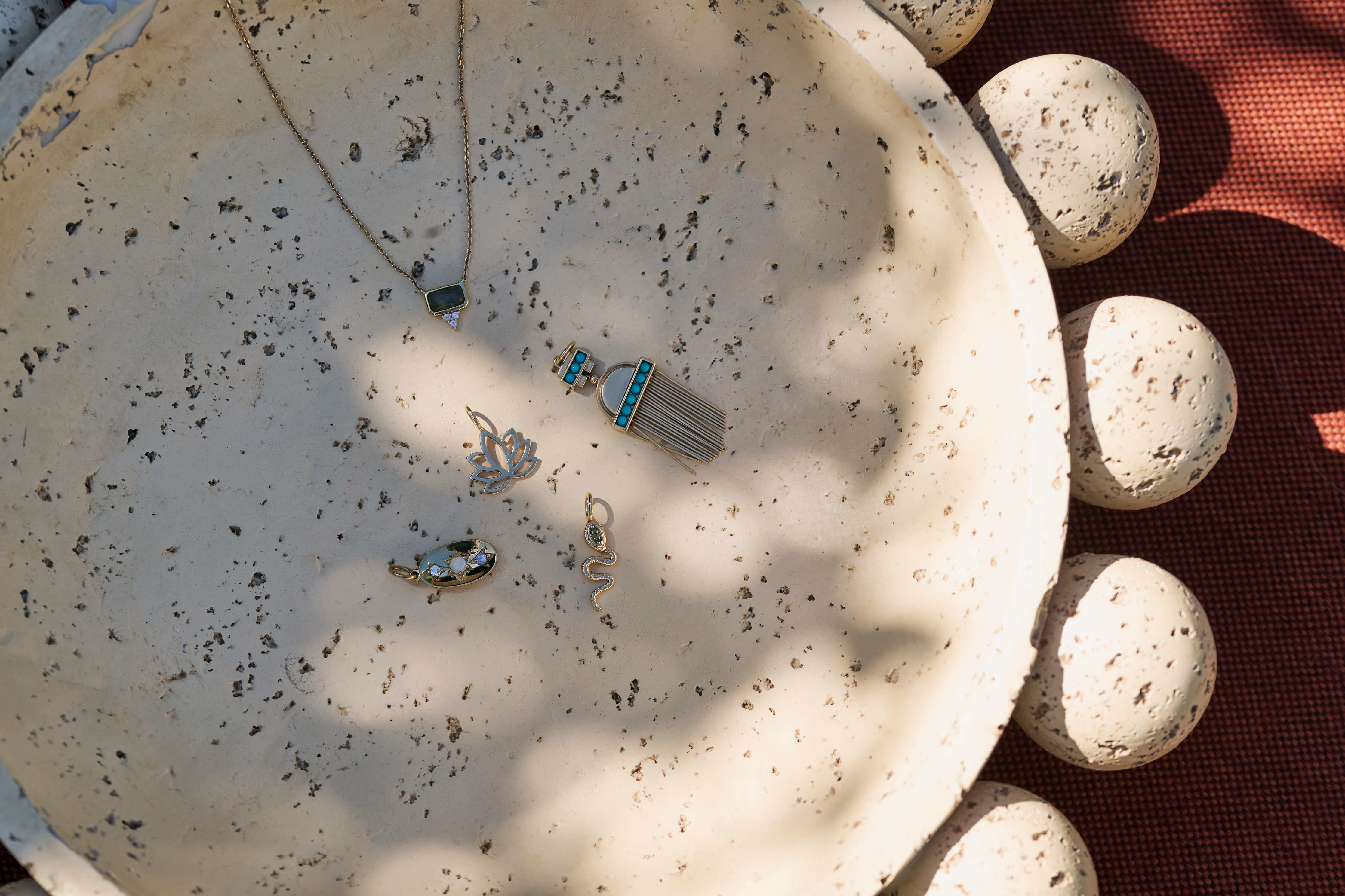 solid gold pendants