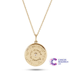 Dillon Diamond Coin Necklace 9k Gold