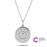 Dillon Diamond Coin Pendant Sterling Silver