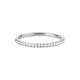 Diamond Half Eternity Ring 9k White Gold