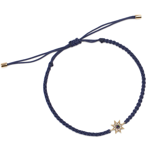 Mystic Topaz & Grey Diamond Star Friendship Bracelet 9k Gold Sample