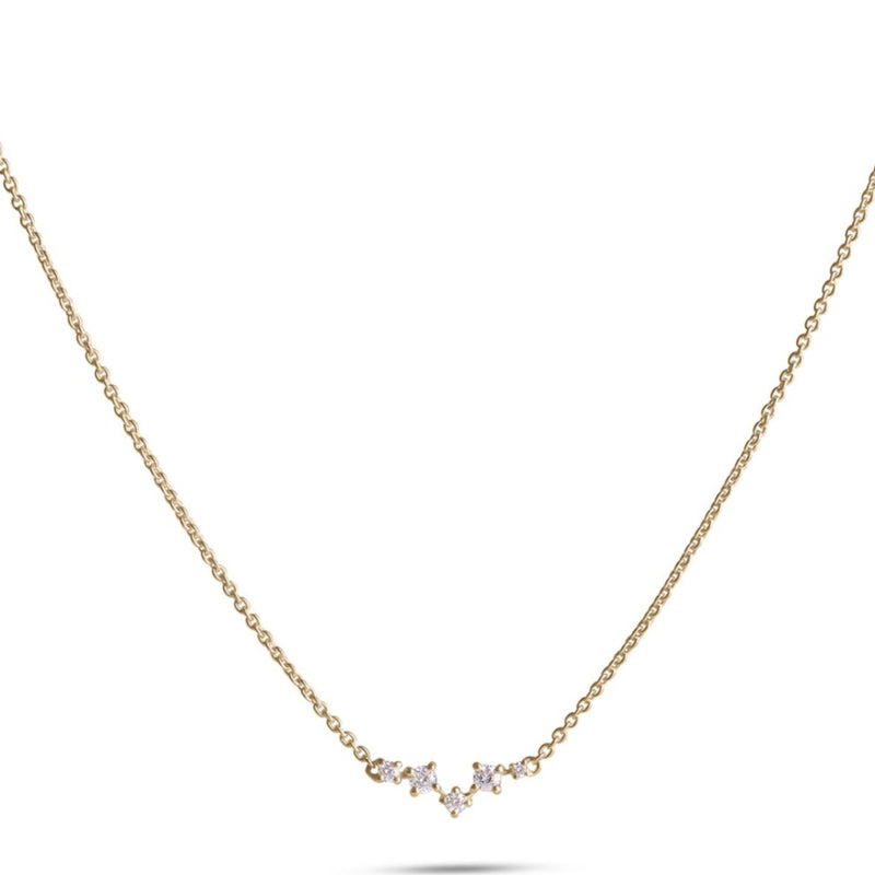 14K Solid Gold Diamond Constellation Necklace - Jamestown Jewelry Design