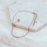 Cable Chain Anklet Sterling Silver Sample