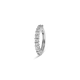 Mini Diamond Eternity Seamless Huggie Hoop Earring 9k White Gold