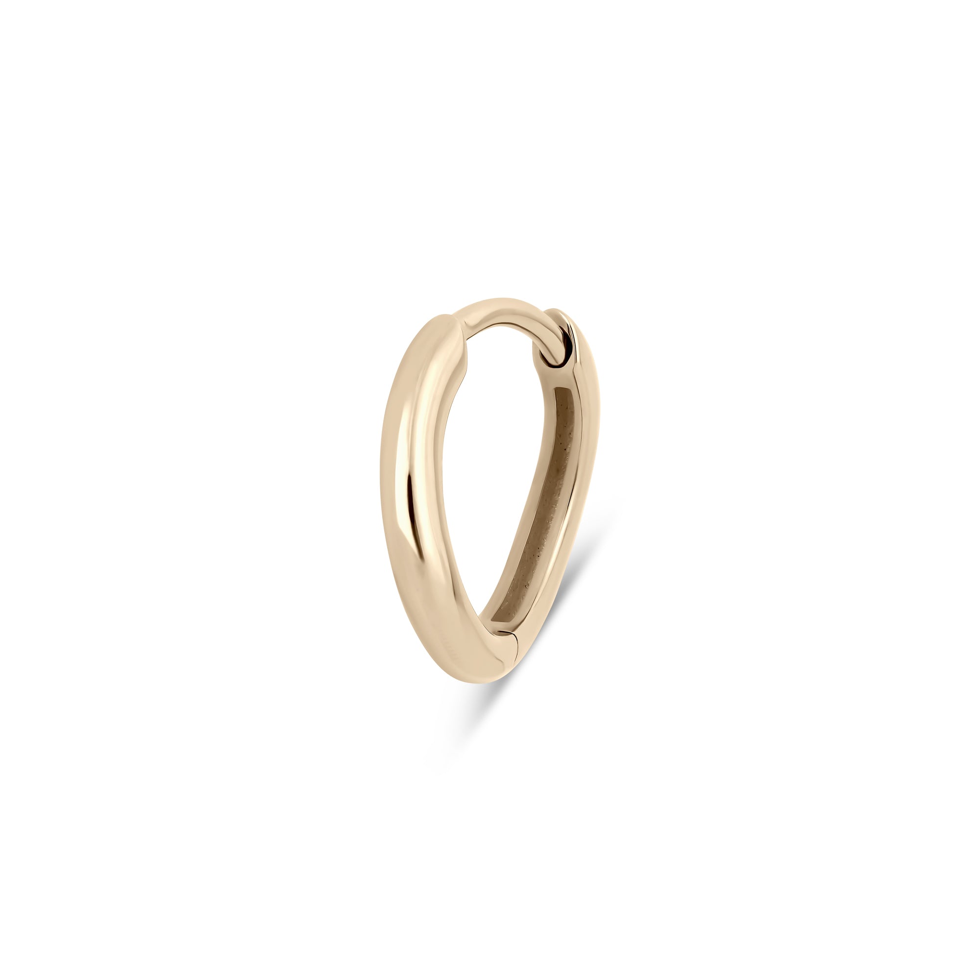 Wave Huggie Hoop Earring 9k Gold