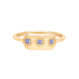 Personalised Starburst Ring 9k Gold